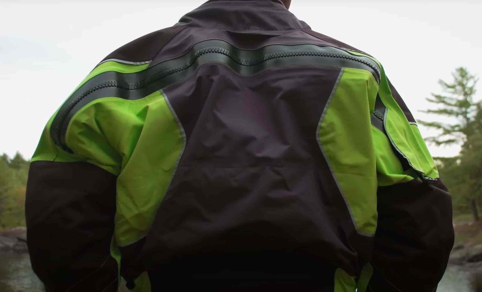 ken whiting gear testing the level six emperor drysuit back