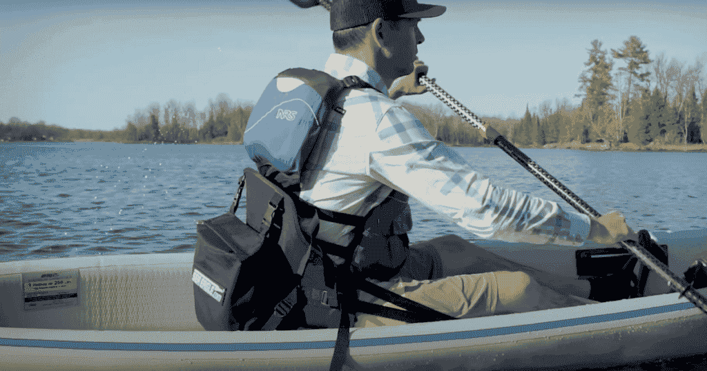 ken whiting using the sea eagle 393 razorlite kayak paddling aquabound nrs