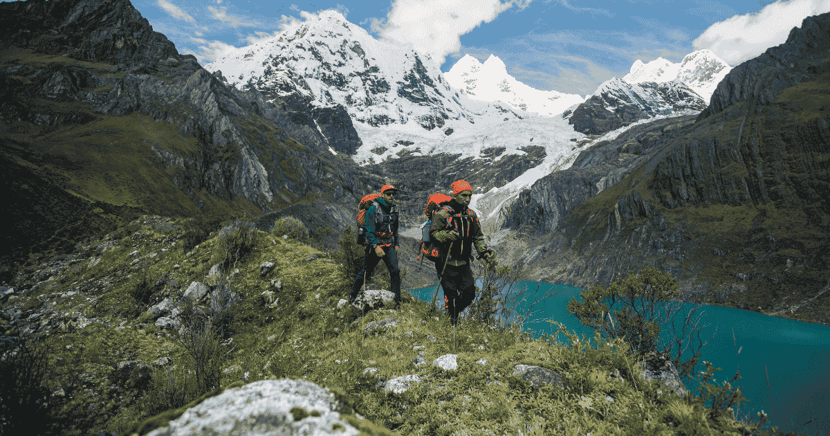 backpacking and hiking ancash mountains in peru