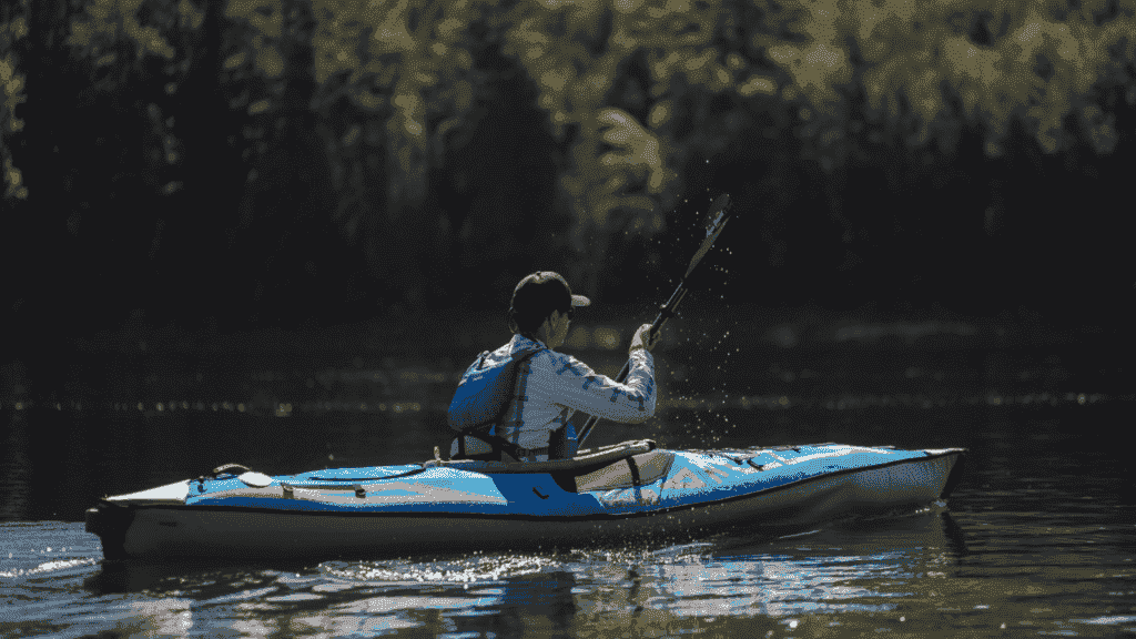 Advanced Elements Expedition Elite Kayak - inflatable touring kayak Review ken whiting testing the kayak