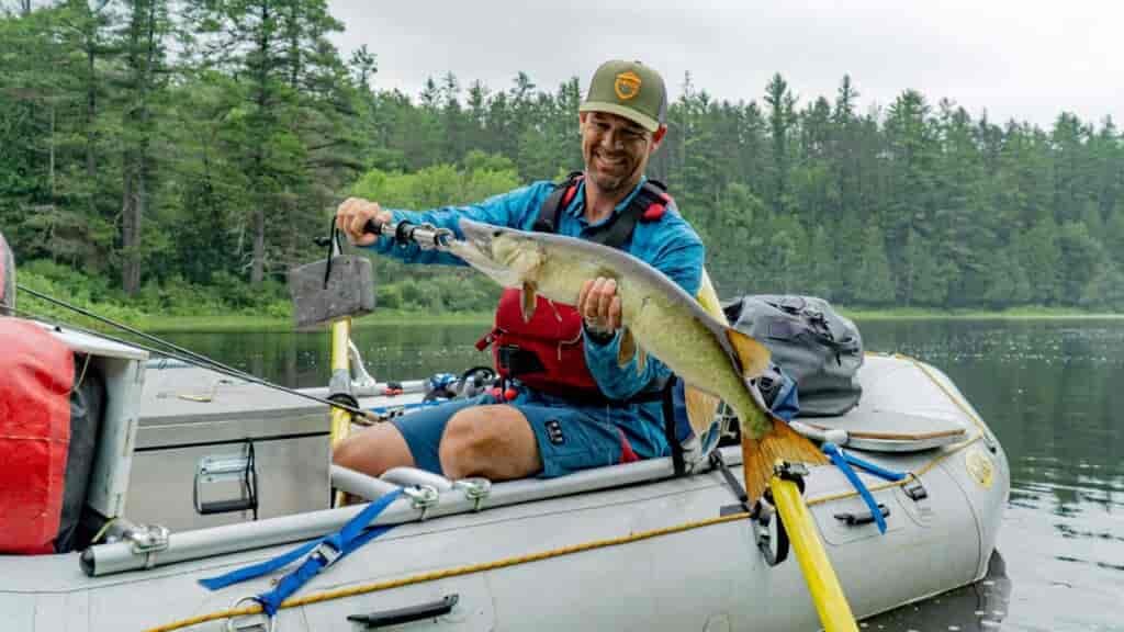 On calmer waters, when coasting of fishing, I'll take my helmet off