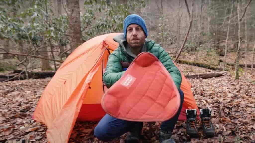Keeping up off the ground in winter conditions helps keep cold out of your body