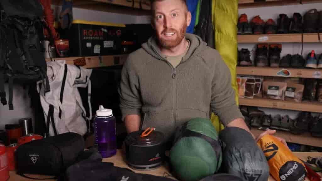 Doesn't look like much, but there's a lot of gear involved in Grand Canyon winter camping trips!