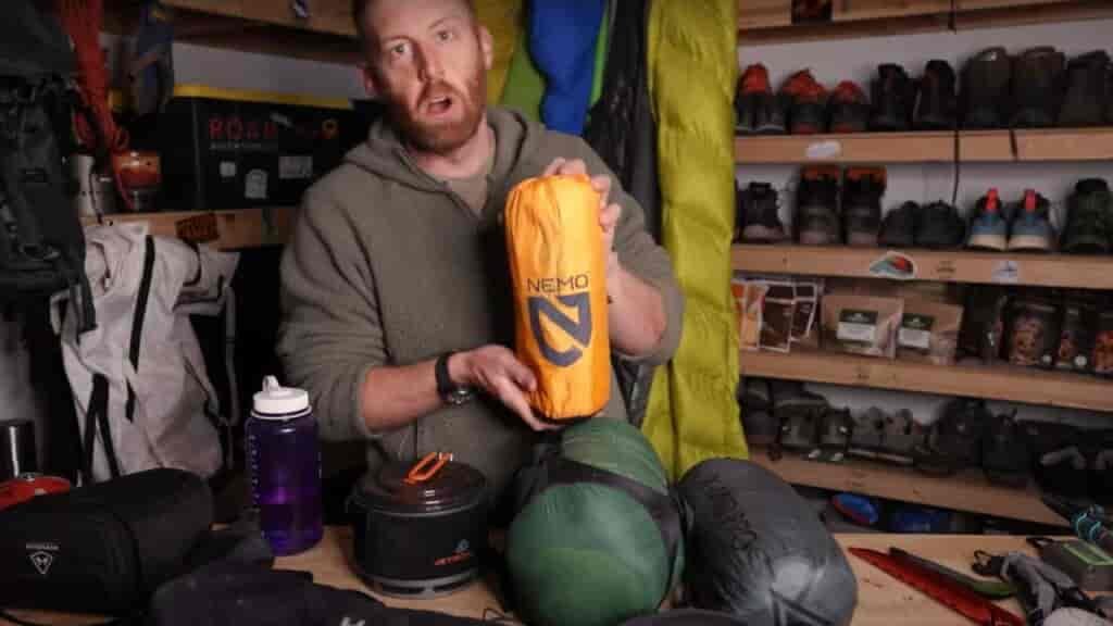 The Nemo Tensor sleeping pad and my awesome sleeping bag were a great combo at 15 degrees!