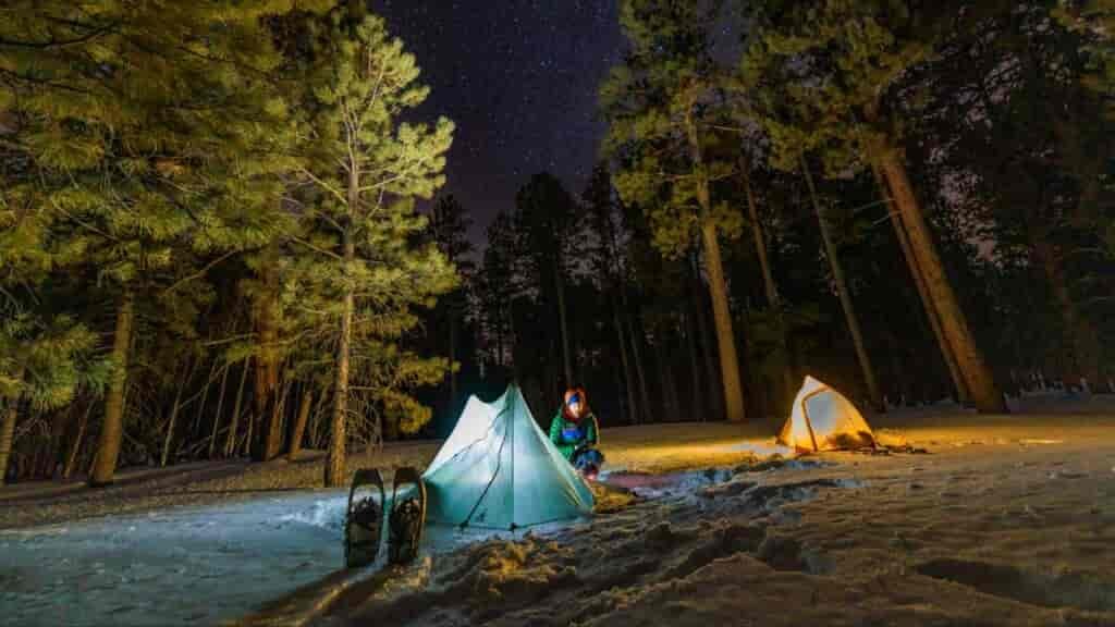 Light weight tents with trekking poles equals efficient weight management on these types of hikes