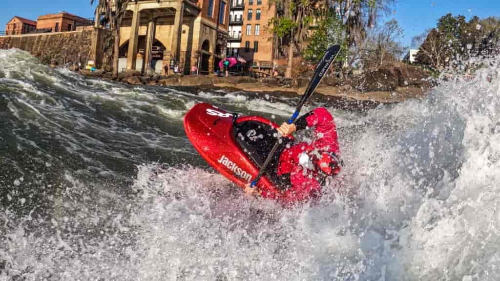 Nick riding the Columbus Georgia wave right in town:  One of the great family activities