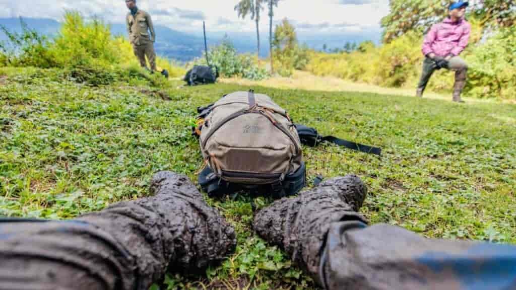 When choosing hiking boots or shoes for Rwanda, a lot of time was paid to making my experience waterproof.