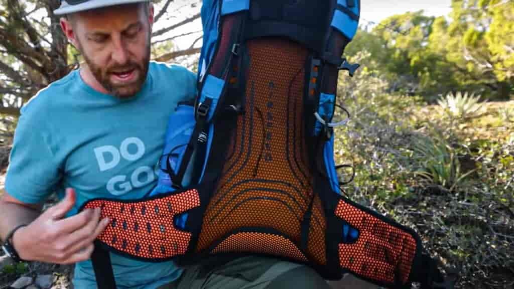 Osprey has great air flow, awesome hip comfort are the plusses of this backpack.