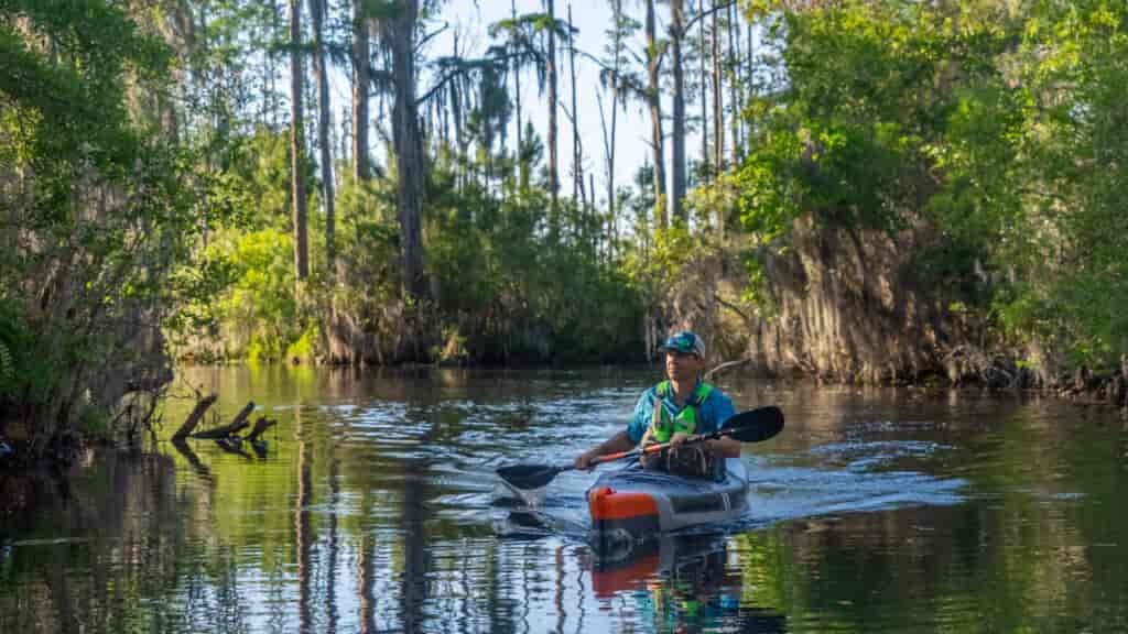 I took this Decathlon Itiwit X500 Inflatable Kayak for a RIDE.  It was smooth, fast.