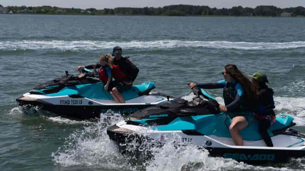 Jetski's are for rent everywhere here in Ocean City.