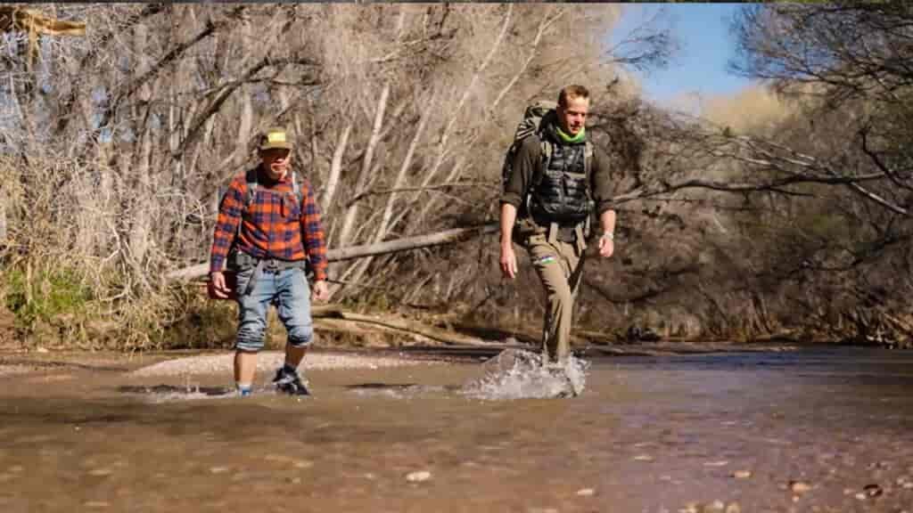 Arizona winter camping can come with cold river crossings