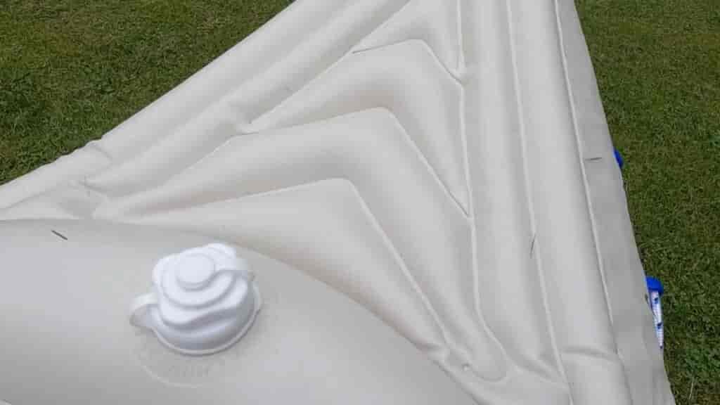 The Sea Eagle 330 bow is fully inflatable giving it more structure.