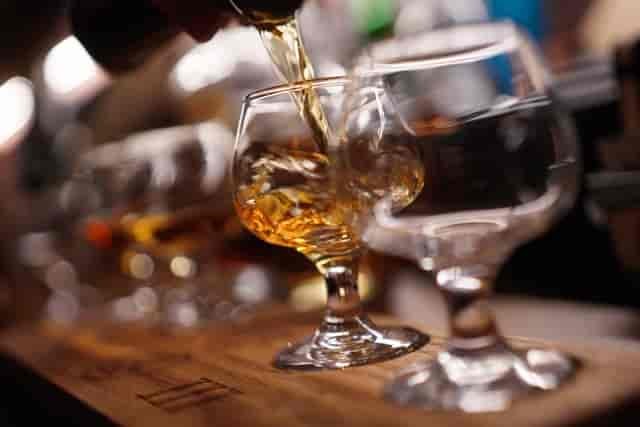 Whiskey being poured into a glass, Corpus Christi