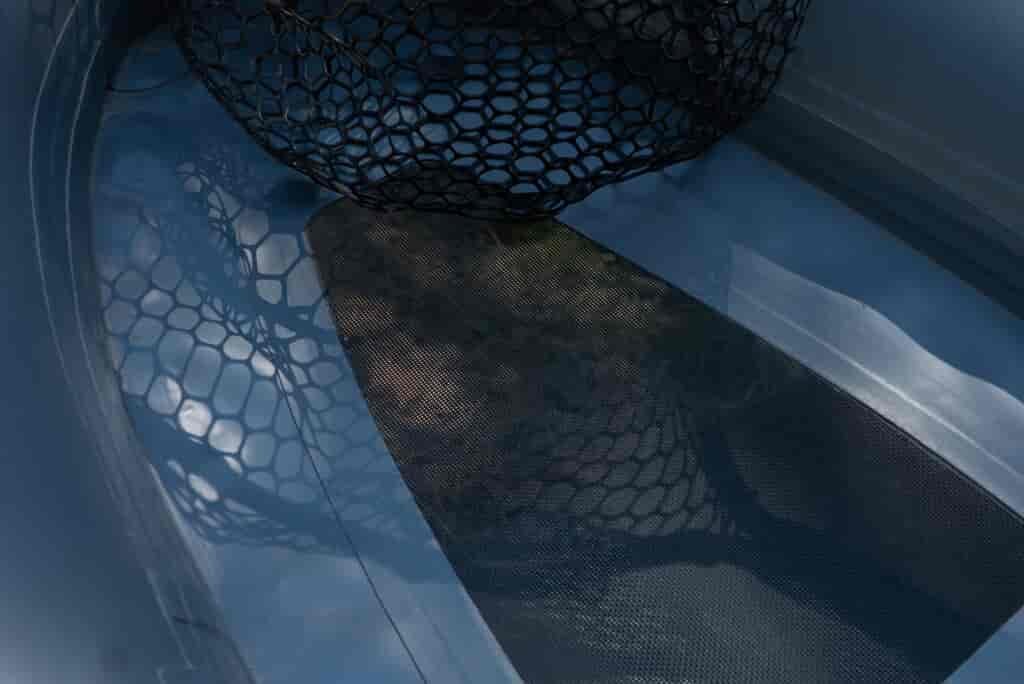 stern mesh flooring on the NRS Boundary